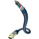 HDMI kábel, HDMI monitorkábel 10m többszörösen árnyékolt kék-szürke Inakustik