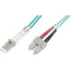 Üvegszál LWL csatlakozókábel 1x - 1x 50/125µ 5m Multimode OM3 Digitus DK-2532-05/3