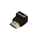 HDMI csatlakozó fordító, könyök dugó adapter Digitus AK-330502-000-S