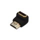 HDMI csatlakozó fordító, könyök dugó adapter Digitus AK-330502-000-S