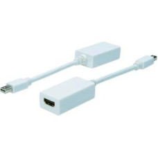 DisplayPort / HDMI adapter [1x mini DisplayPort dug&oacute; - 1x HDMI alj] feh&eacute;r, Digitus  AK-340411-001-W