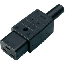 Üzemi eszköz csatlakozó C19 alj, egyenes, pólusszám: 2 + PE 16 A, fekete, Kaiser 763/sw/C Üzemi eszköz csatlakozó C19 alj, egyenes, pólusszám: 2 + PE 16 A, fekete, Kaiser 763/sw/C