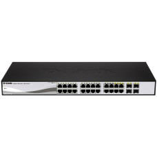 D-Link DGS-1210-28P 28 Port Gigabit Smart Switch 28xport,Fémház,28xGigabit,PoE D-Link DGS-1210-28P 28 Port Gigabit Smart Switch 28xport,Fémház,28xGigabit,PoE