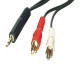 BRAND 3.5mm Jack - 2x RCA cable 2,5m CABLE-458/2.5 BRAND 3.5mm Jack - 2x RCA cable 2,5m CABLE-458/2.5