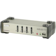 4 portos USB-s KVM switch, (billentyűzet, video, eg&eacute;r) eloszt&oacute;, PS/2 &eacute;s VGA eloszt&oacute; Aten CS1734B-AT-G