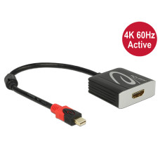 Delock Adapter mini Displayport 1.2-dugós csatlakozó HDMI-csatlakozóhüvely 4K 60 Hz aktív 62735 Delock Adapter mini Displayport 1.2-dugós csatlakozó HDMI-csatlakozóhüvely 4K 60 Hz aktív 62735