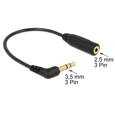 Delock Audio Cable Stereo jack 3.5 mm 3 pin male Stereo jack 2.5 mm 3 pin female angled 65675 Delock Audio Cable Stereo jack 3.5 mm 3 pin male Stereo jack 2.5 mm 3 pin female angled 65675