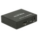 Delock Displayport 1.2-es elosztó 1 x Displayport-bemenet 2 x Displayport-kimenet 4K 87691 Delock Displayport 1.2-es elosztó 1 x Displayport-bemenet 2 x Displayport-kimenet 4K 87691