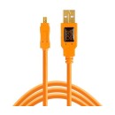 TetherPro USB 2.0 A to Mini-B 8 pin 15 ORG TetherPro USB 2.0 A to Mini-B 8 pin 15 ORG