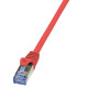 LOGILINK patch kábel, Cat.6A 10G S/FTP PIMF PrimeLine piros 1,50m CQ3044S
