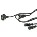 ROLINE kábel Hálózati tápkábel Y-Power Cable, 2x straight IEC Connector 2 m ROLINE kábel Hálózati tápkábel Y-Power Cable, 2x straight IEC Connector 2 m