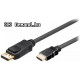 DisplayPort kábel DP M - HDMI / HDTV M 4,5m VALUE (11.99.5783) RO11995783