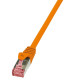 LOGILINK patch kábel, Cat.6 S/FTP PIMF PrimeLine narancssárga 2m CQ3058S