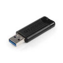 Verbatim USB DRIVE 3.0 256GB PINSTRIPE BLACK 49320