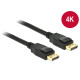 DELOCK kábel Displayport 1.2 male/male összekötő 4K, 3m, fekete 83807 DELOCK kábel Displayport 1.2 male/male összekötő 4K, 3m, fekete 83807