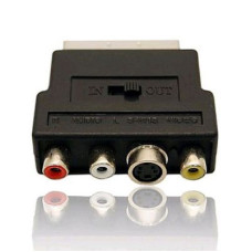 Gembird Adapter SCART -- 3x RCA + 1 S-Video /CCV-4415/