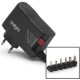 Delight univerzális adapter (55056B), DC 3-12V, 1,5A, 6db cserélhető dugó Delight univerzális adapter (55056B), DC 3-12V, 1,5A, 6db cserélhető dugó