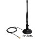 Delock 88413 SMA WLAN 4 dBi Antenna mágneses állvánnyal és hajlékony szerkezettel