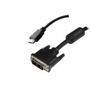 HDMI-DVI kábel 2m aranyozott HDMI-DVI kábel 2m aranyozott