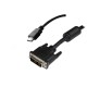 HDMI-DVI kábel 2m aranyozott HDMI-DVI kábel 2m aranyozott
