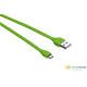 Trust Urban lapos Micro-USB - USB adat/töltőkábel 1m zöld /20138/