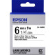 EPSON - SUPPLIES OTHER (S5 S6 U1) TAPE - LK2WBN STD BLK/WHT 6/9   C53S652003