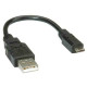 ROLINE Kábel USB 2.0 A - Micro USB B 0,8m