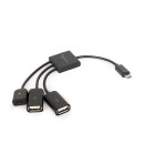 Gembird cable Micro USB OTG BM - 2x USB AF + micro BF, 0,15 m UHB-OTG-02 Gembird cable Micro USB OTG BM - 2x USB AF + micro BF, 0,15 m UHB-OTG-02