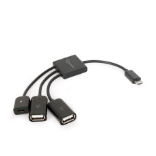 Gembird cable Micro USB OTG BM - 2x USB AF + micro BF, 0,15 m UHB-OTG-02 Gembird cable Micro USB OTG BM - 2x USB AF + micro BF, 0,15 m UHB-OTG-02