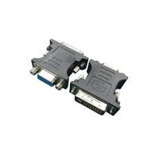 Gembird adapter DVI-A 24-pin apa / VGA 15-pin HD (3 sor) fekete A-DVI-VGA-BK Gembird adapter DVI-A 24-pin apa / VGA 15-pin HD (3 sor) fekete A-DVI-VGA-BK