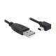 DELOCK Cable USB 2.0-A male - USB mini-B 5pin male angled 0,5m (82680) DELOCK Cable USB 2.0-A male - USB mini-B 5pin male angled 0,5m (82680)