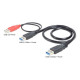 DELOCK Cable USB 3.0-A male - USB 3.0 A male + USB 2.0 A male (82908) DELOCK Cable USB 3.0-A male - USB 3.0 A male + USB 2.0 A male (82908)