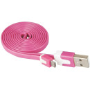Emos USB kábel A-B(micro) össz. kábel 1m USB 2.0 SM7001P Pink