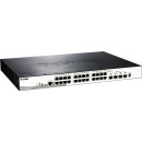 D-Link 28-Port Gigabit Stackable POE (max. 370W) Smart Switch incl. 4 10G SFP+ DGS-1510-28XMP