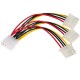 AKYGA Power cable Molex /3x Molex 15cm Akyga AK-CA-40 AK-CA-40