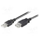 Goobay USB kábel A- micro B 2.0 1,0m fekete (93918) 93918