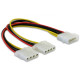 DELOCK Molex Y-Cable tápkábel - 2x 4pin Molex (82100) DELOCK Molex Y-Cable tápkábel - 2x 4pin Molex (82100)