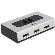Delock 2 portos manuális, Displayport 1.1-kapcsoló 87668 Delock 2 portos manuális, Displayport 1.1-kapcsoló 87668