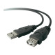 BELKIN ENTERPRISE - BUSINESS CABLE USB 2.0 EXTENSIONS CABLE WHITE  F3U153CP1.8MWHT