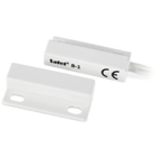 SATEL m&aacute;gneses &eacute;rz&eacute;kelő, kis m&eacute;ret, feh&eacute;r sz&iacute;n, fel&uuml;letre szerelhető, csavaros vagy &ouml;ntapad&oacute;s r&ouml;gz&iacute;t&eacute;s, csatlakoz&oacute;k&aacute;bel, max. kapcsol&aacute;si fesz&uuml;lts&eacute;g 100V, max. kapcsol&aacute;si &aacute;ram 0.5A, kapcsol&aacute;si t&aacute;vols&aacute;g 24 mm, bont&aacute;si t&aacute;vols&aacute;g 29 mm, m&eacute;ret 28 B1