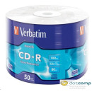 Verbatim DataLife 80'/700MB 52x CD lemez zsugorhengeres 50db/henger /43787/