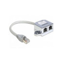 DeLock RJ45 Port duplázó (1 RJ45 dugó  2 RJ45 jack (1x Ethernet, 1x ISDN)