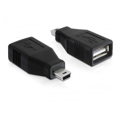 Delock USB A <,->, USB mini B 5pin F/M adapter Delock USB A <,->, USB mini B 5pin F/M adapter