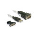 Delock USB A ->, Serial RS-232 M/M adapter 1.1m +RS232 DB9 to DB25 male adapter szürke Delock USB A ->, Serial RS-232 M/M adapter 1.1m +RS232 DB9 to DB25 male adapter szürke