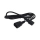 OEM C13 - C14 M/F tápkábel 3m fekete OEM C13 - C14 M/F tápkábel 3m fekete