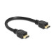 Delock HDMI 1.4 M/M adatkábel 0.25m fekete Delock HDMI 1.4 M/M adatkábel 0.25m fekete