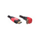Delock HDMI 1.4 M/M video jelkábel 2m 90°-os csatlakozó Delock HDMI 1.4 M/M video jelkábel 2m 90°-os csatlakozó