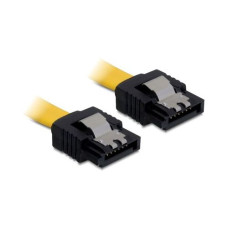 Delock SATA F/F adatkábel 0.7m straight/straight sárga Delock SATA F/F adatkábel 0.7m straight/straight sárga