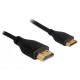Delock HDMI 1.4 <,->, HDMI mini C M/M video jelkábel 1m lapos Delock HDMI 1.4 <,->, HDMI mini C M/M video jelkábel 1m lapos