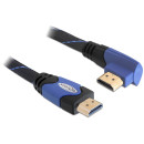 Delock High Speed HDMI-kábel típusú Ethernet – HDMI A dugós HDMI A dugós derékszögű 4K 2 m 82956 Delock High Speed HDMI-kábel típusú Ethernet – HDMI A dugós HDMI A dugós derékszögű 4K 2 m 82956